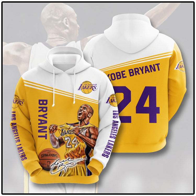 Bryant Los Angeles Lakers 3D Hoodie1
