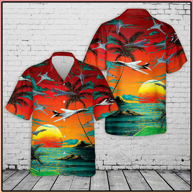 US Air Force Red Rockwell B 1 Lancer Hawaiian and Short2