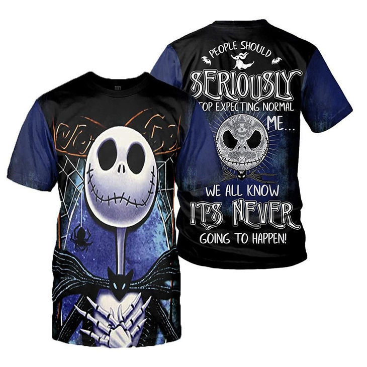 Jack Skellington People Should Seriously Stop Expecting Normal From Me We All Know Its Never Going To Happen 3d Hoodie Shirt1