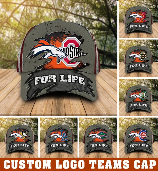 Denver Broncos with custom logo sport team cap 1