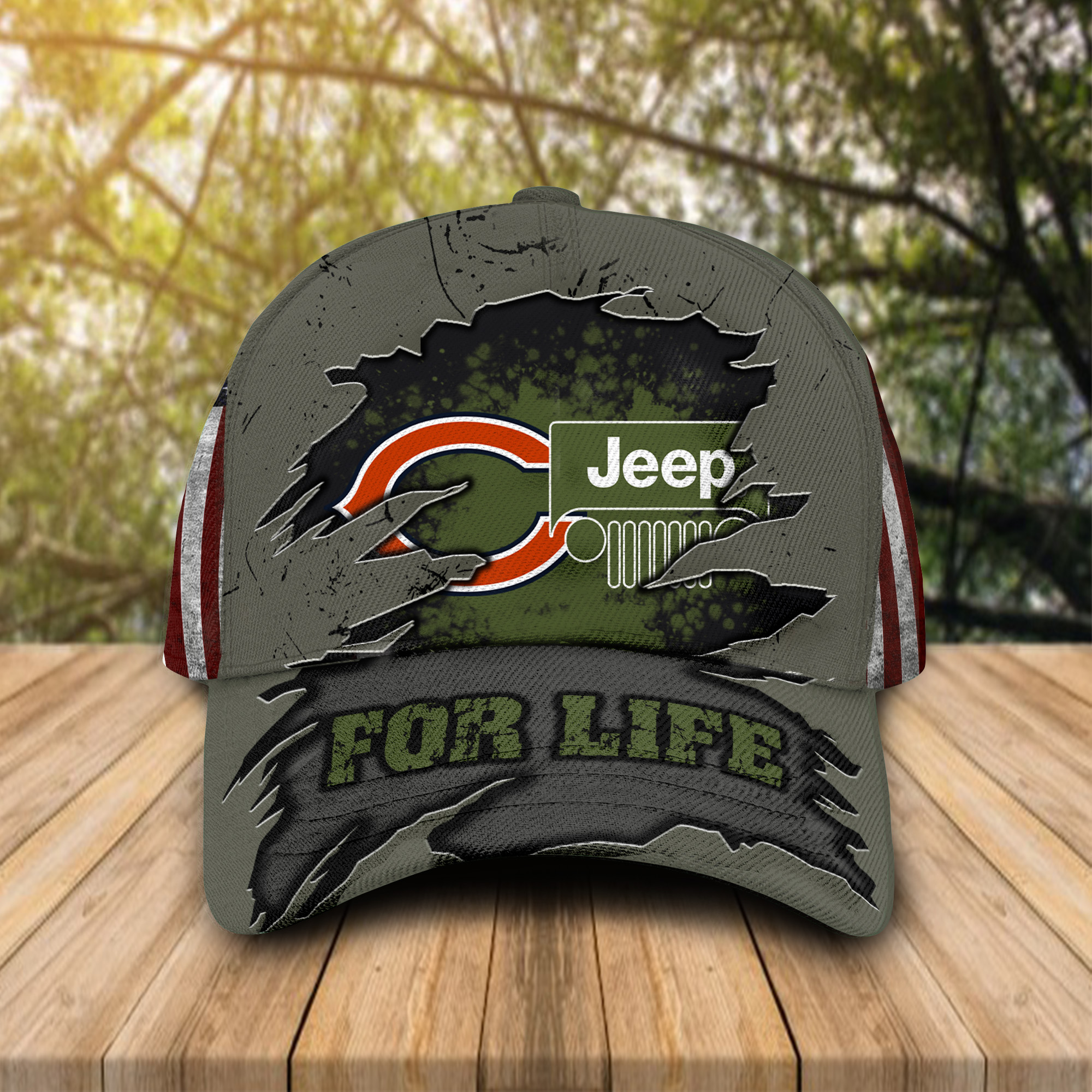 Chicago Bears Jeep for life cap hat 2