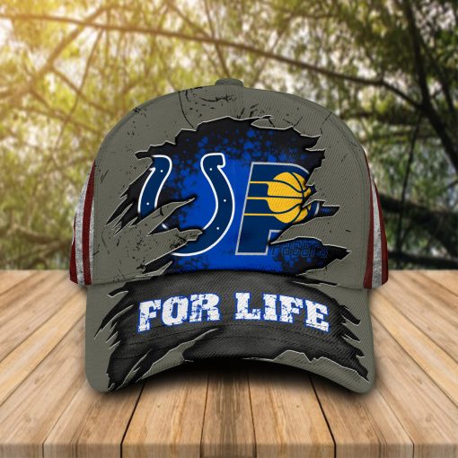 Indianapolis Colts Indiana Pacers For Life cap hat 1