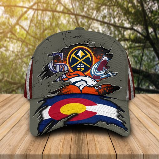 Denver Broncos Denver Nuggets Colorado Rockies Colorado Avalanche cap hat 11
