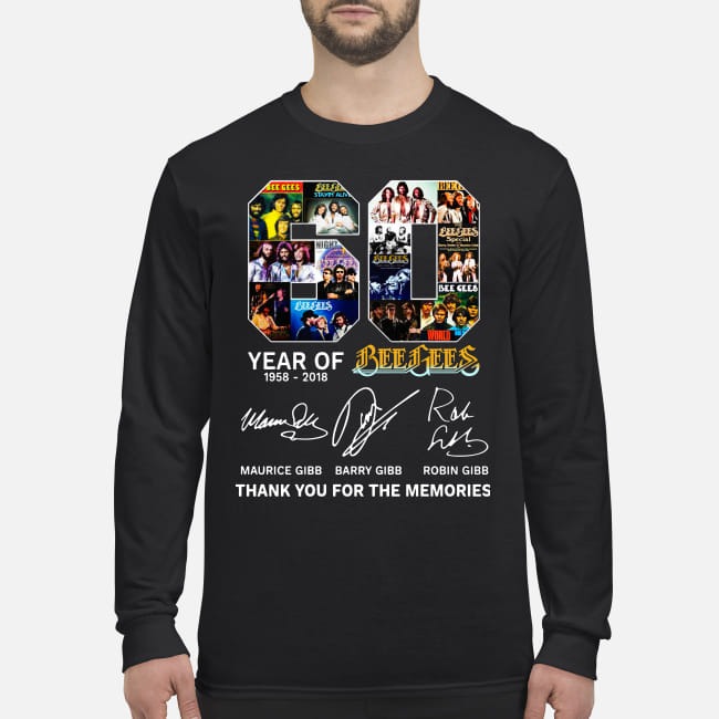 60 years of Bee Gees men's long sleeved shirt