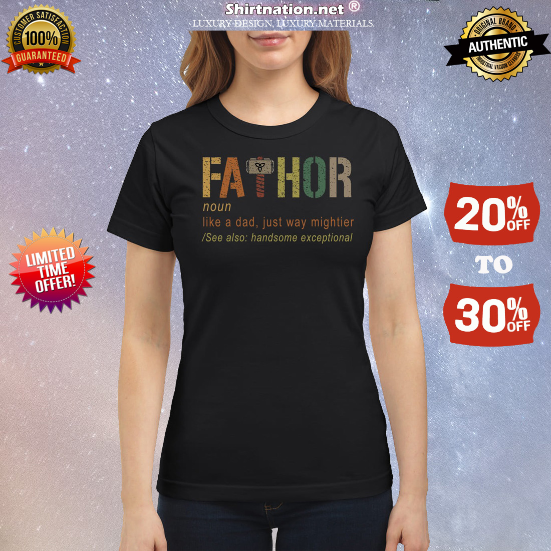 Fathor like a dad just way mightier classic shirt