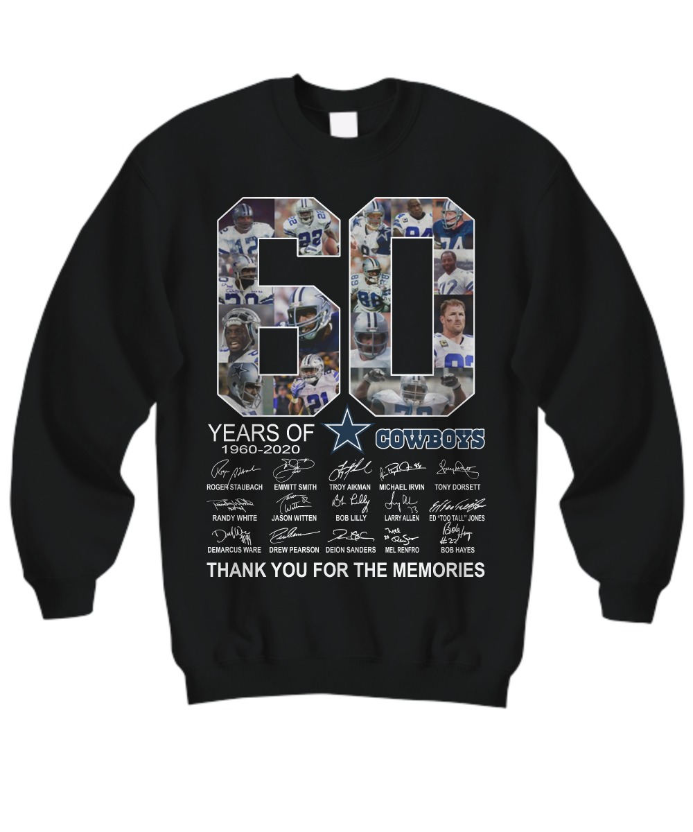 60 years of Dallas Cowboys signatures sweatshirt