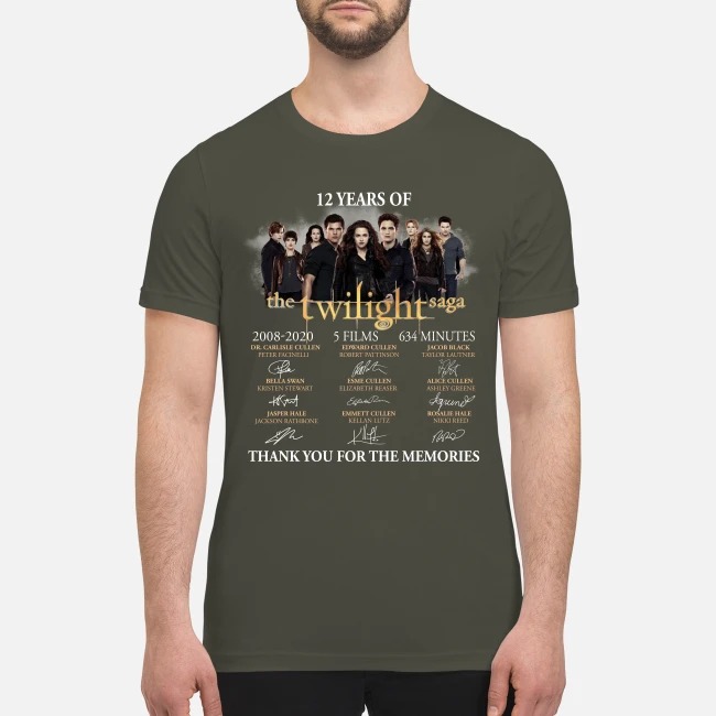 12 years of the Twilight saga premium men's shirt