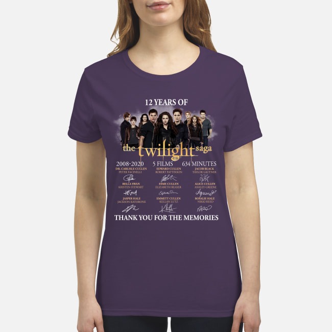 12 years of the Twilight saga premium women's shirt