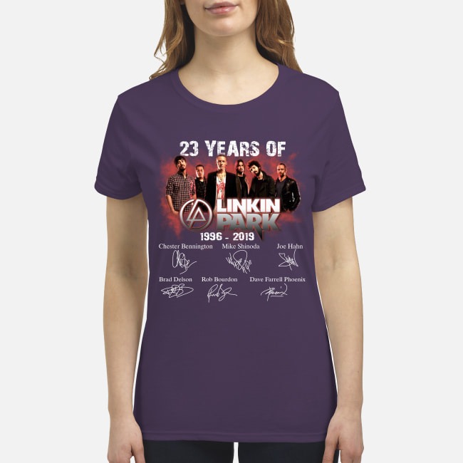 23 years of Linkin park 1996 2019 premium women's shirt
