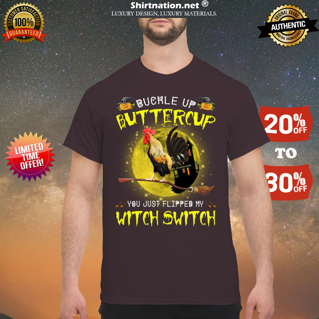 Chicken buckle up buttercup you just flipped my witch switch classic shirt