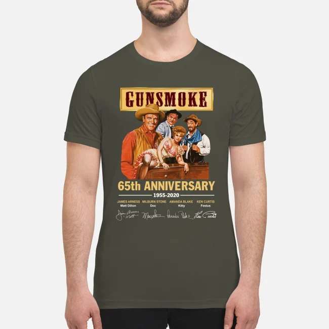 Gunsmoke 65th anniversary 1955 2020 premium men's shirt