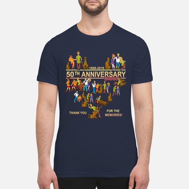 Scooby doo 1969 2019 anniversary thank you for the memories premium men's shirt