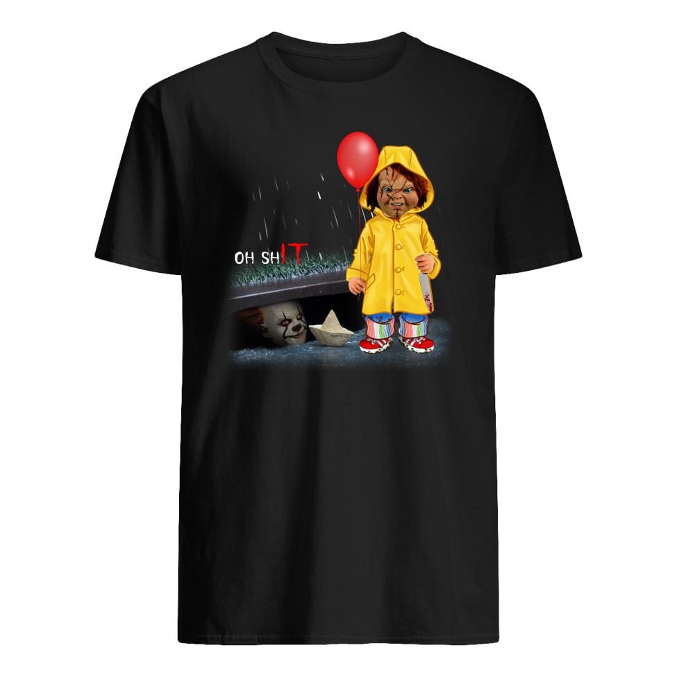 Oh shit Chucky and IT Pennywise classic shirt