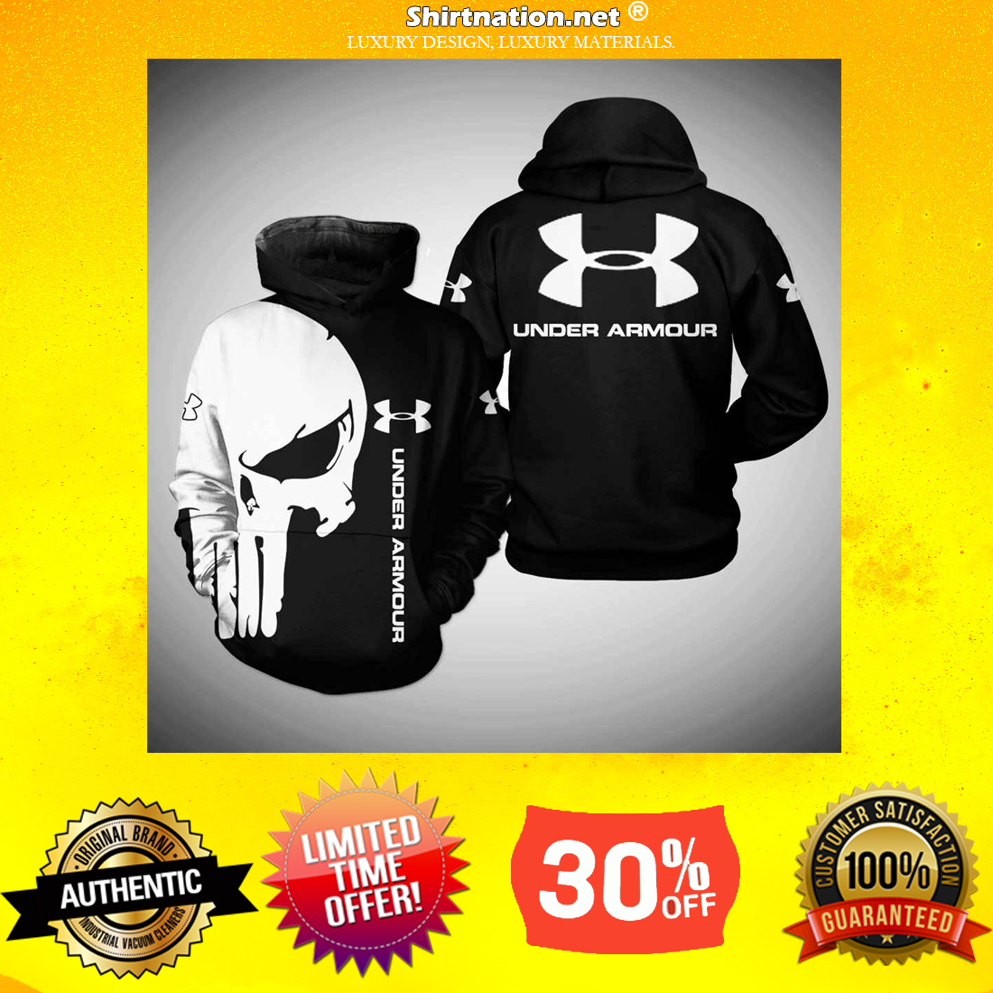 Punisher Skull Under Armour 3d shirt and hoodie