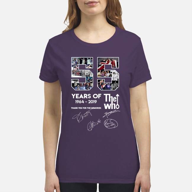 55 years of The Who premium women's shirt