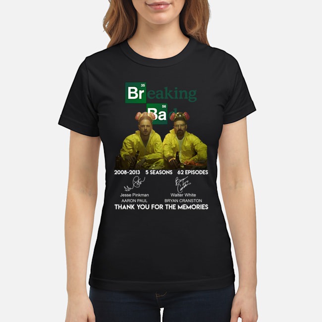 Breaking bad thank you for the memories classic shirt