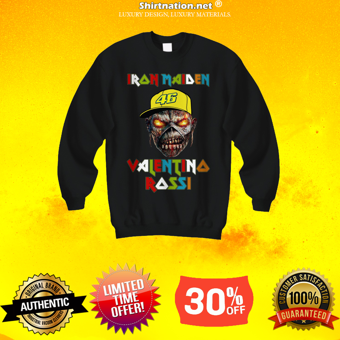 Iron Maiden Valentino Rossi sweatshirt