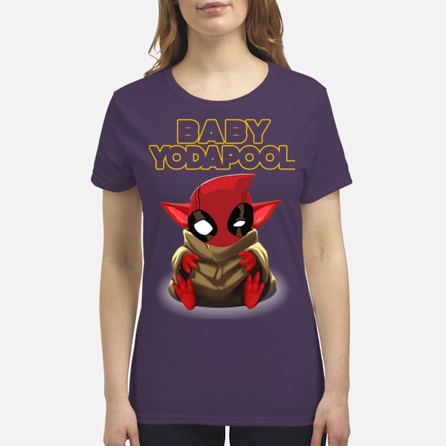 Baby Yoda pool premium women's shirt