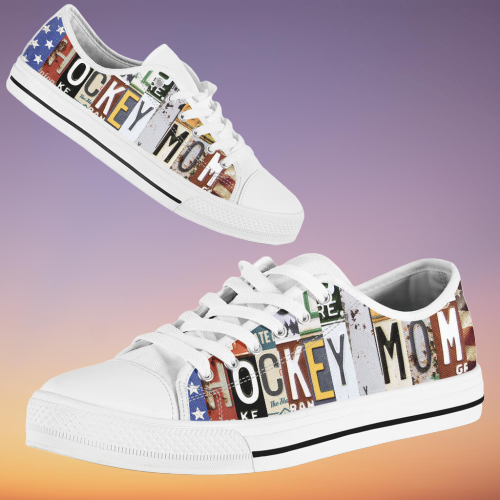 Hockey mom low top luxury shoes