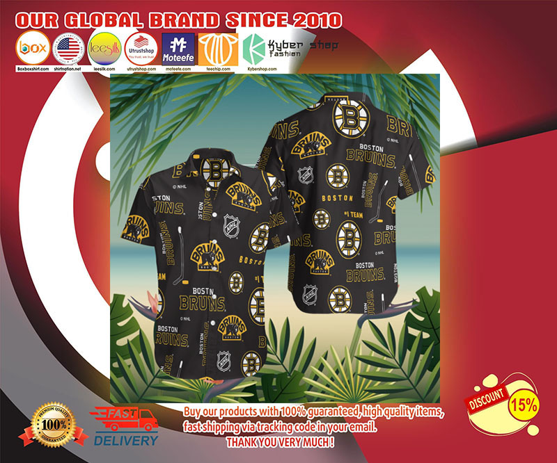 Boston Bruins hawaiian shirt