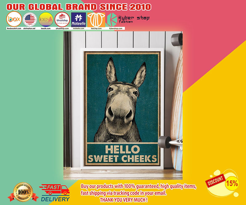 Donkey Hello Sweet Cheeks Poster1