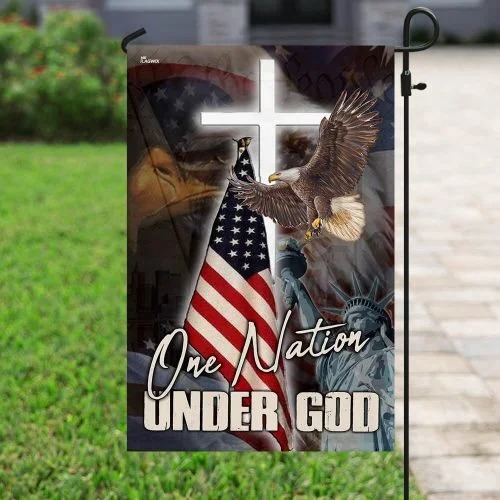 One nation under god eagle American flag2
