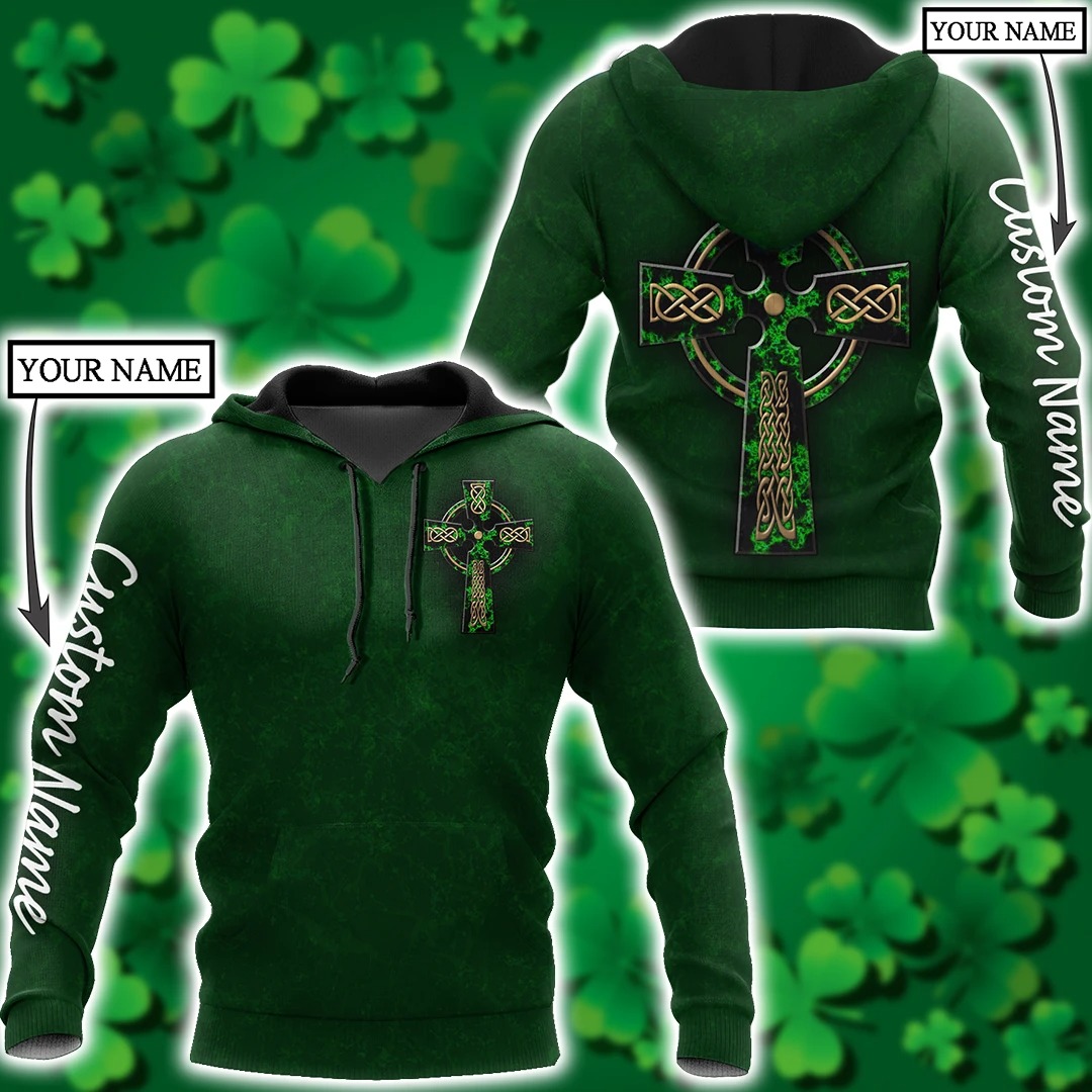 Irish St.Patrick day custom name 3D hoodie 2 1