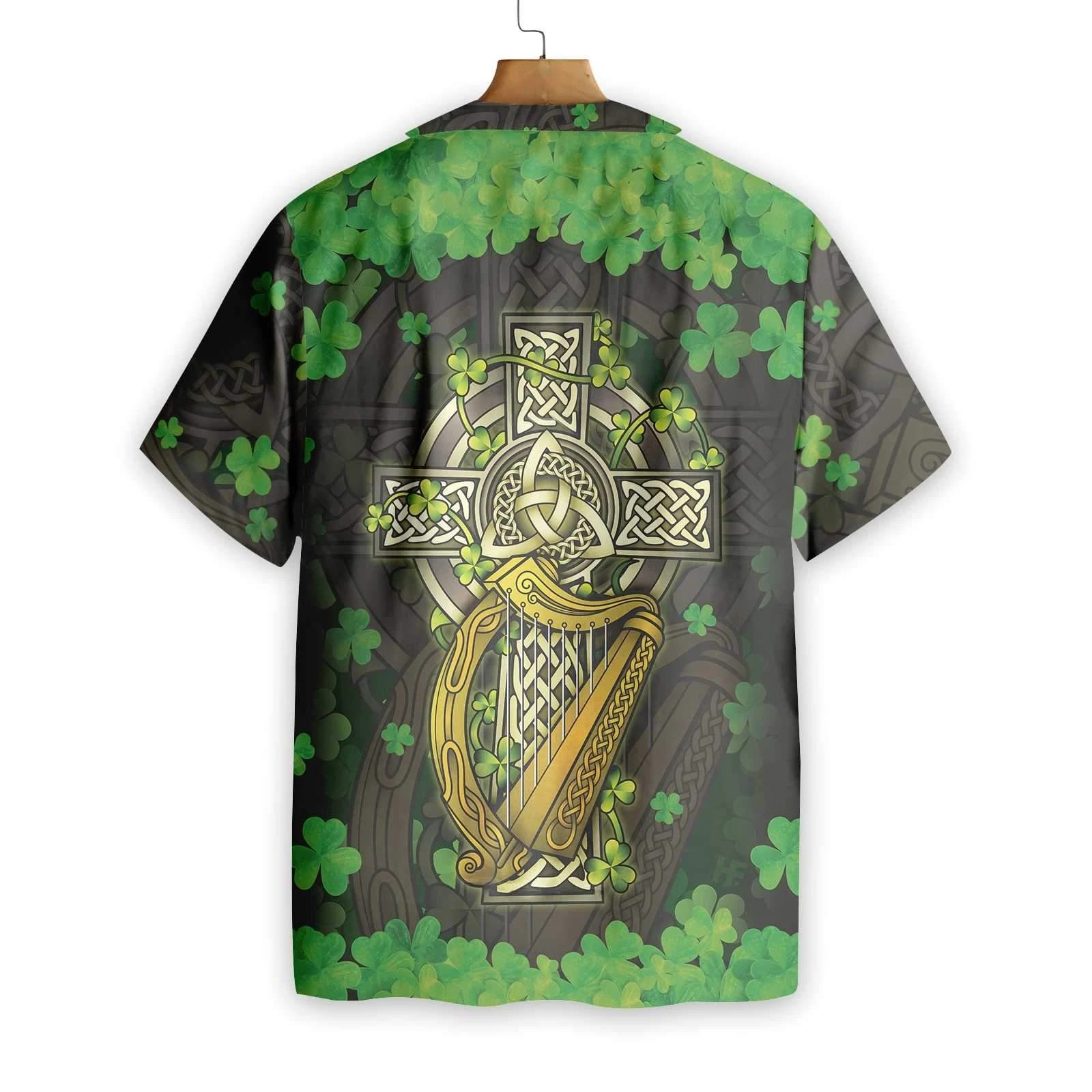 The Celtic Cross Harp Irish Hawaiian shirt • Shirtnation - Shop ...
