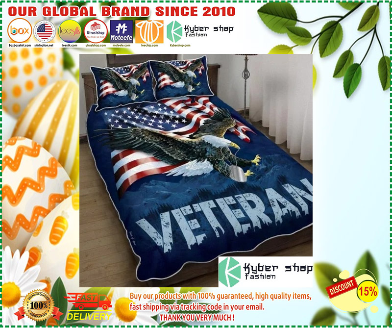 American eagle veteran bedding set 3