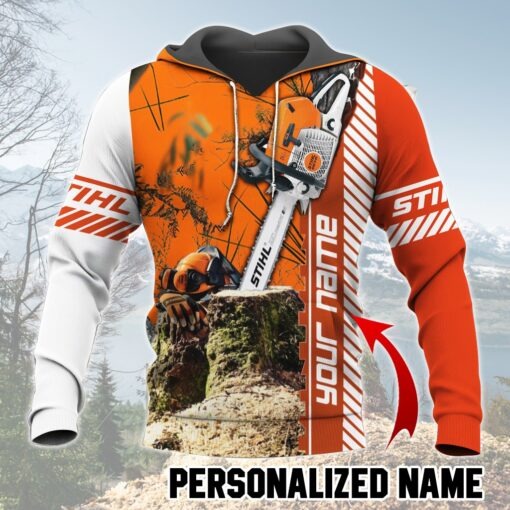 Chainsaw custom name 3D hoodie