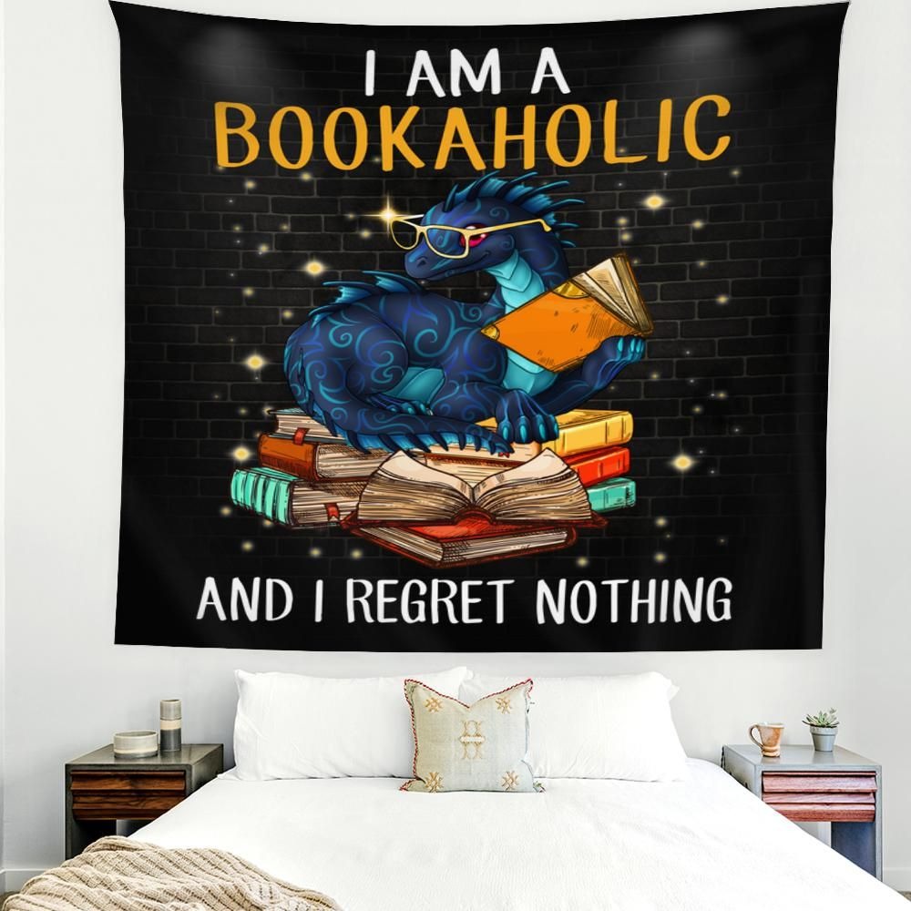Dragon I am a bookaholic and I regret nothing blanket