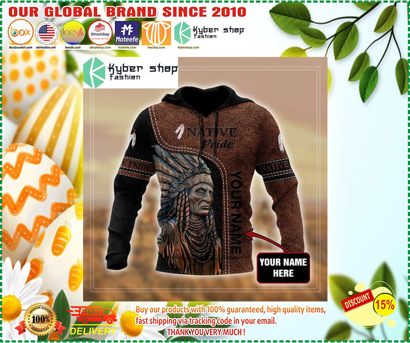 Native pride custom name 3D hoodie 2 1