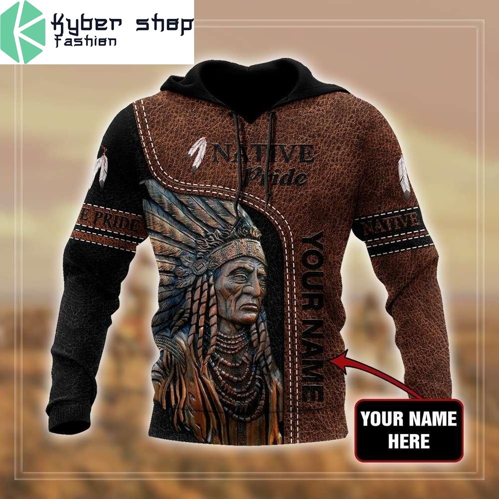 Native pride custom name 3D hoodie 5