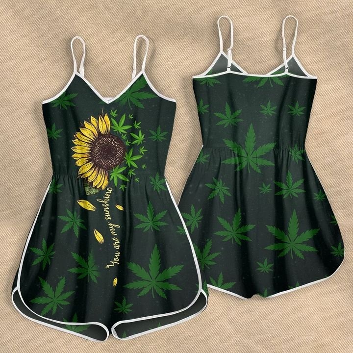 Weed you are my sunshine rompers3