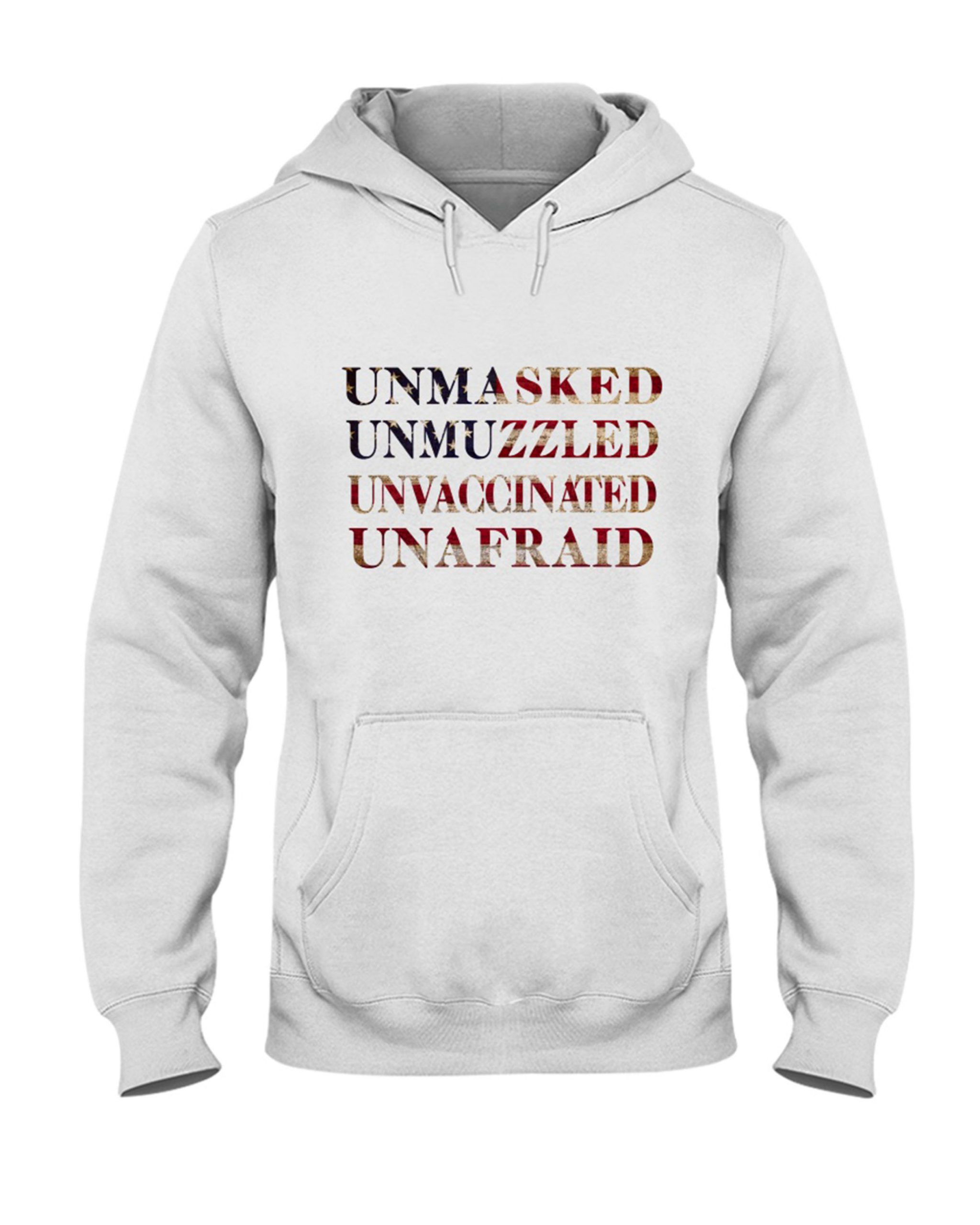 Unmasked Unmuzzled Unvaccinated Unafraid Shirt 1
