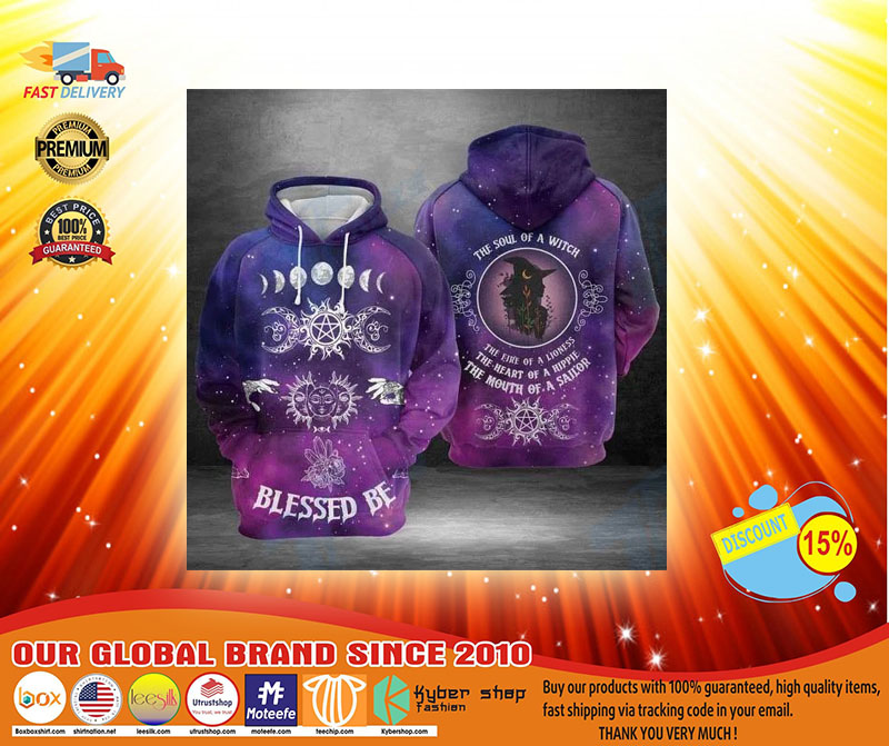 Blessed be the soul of a witch 3D hoodie3