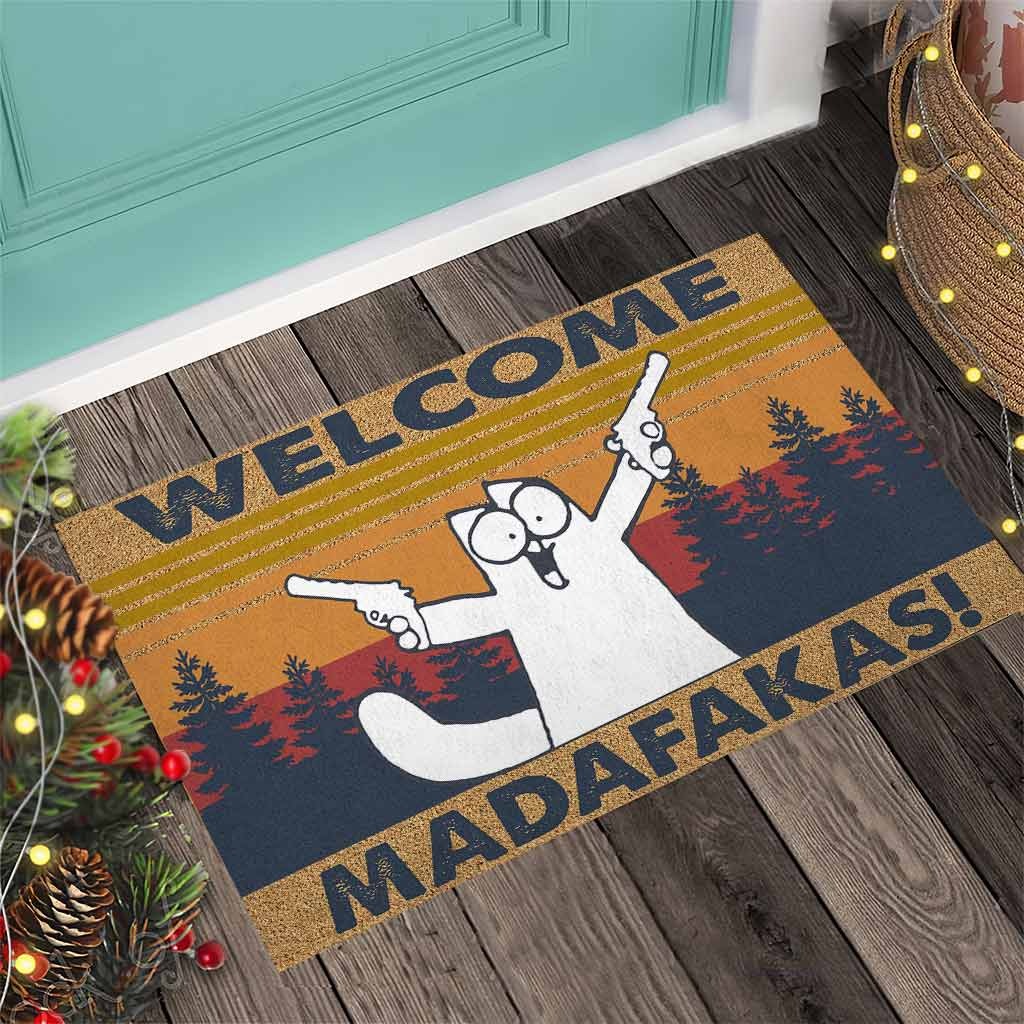 Cat Welcome madafakas doormat4