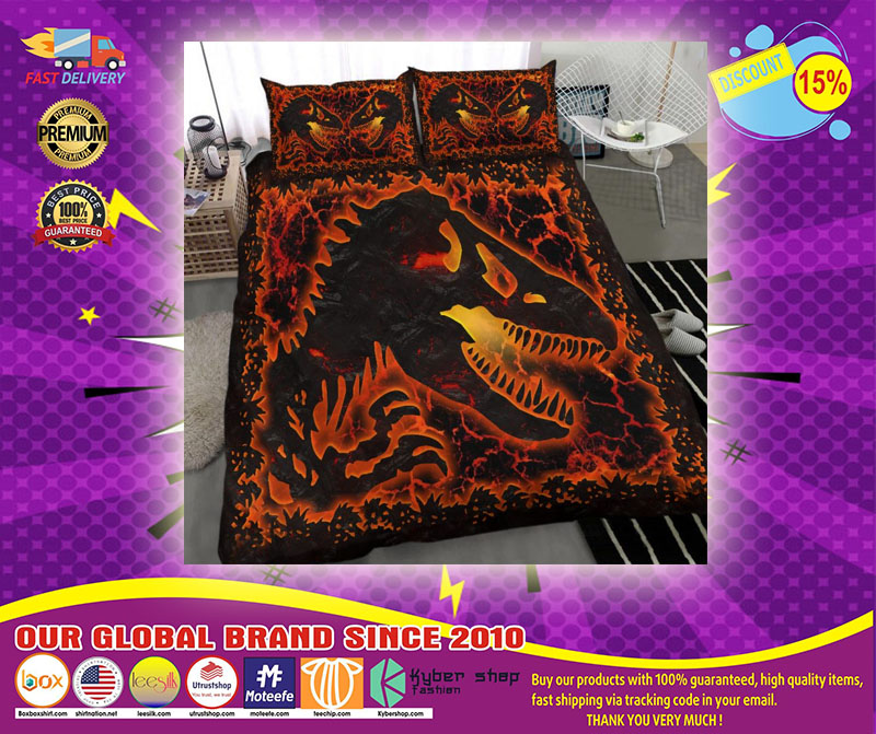 Dinosaur lava bedding set4