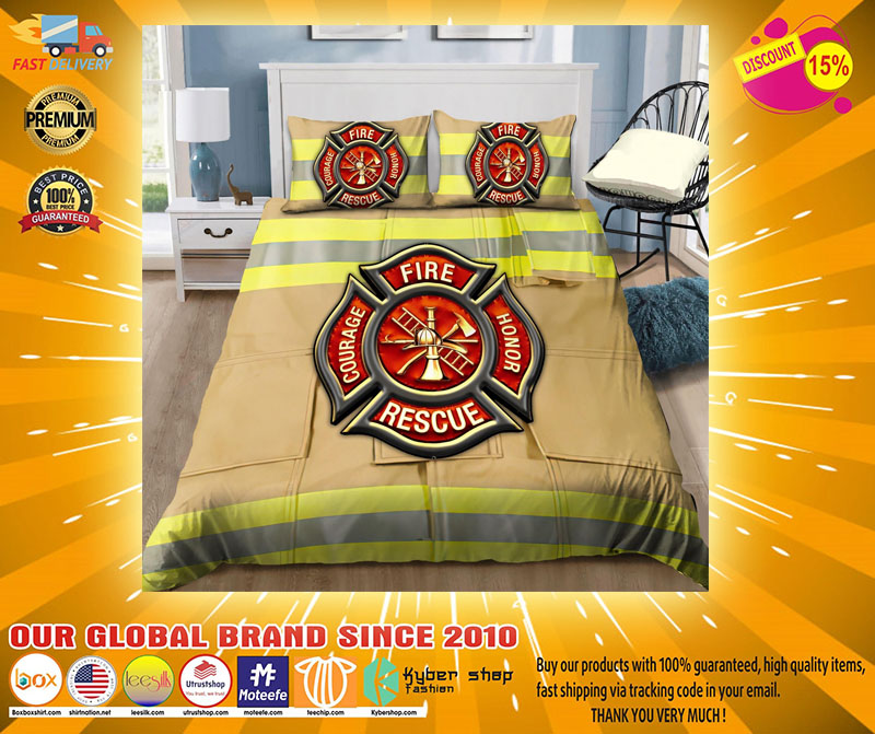 Firefighter Fire Honor Rescue Courage bedding set4