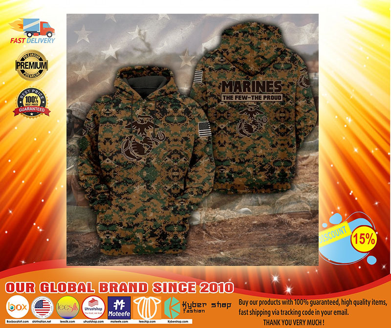 Marines the few the proud 3D hoodie3