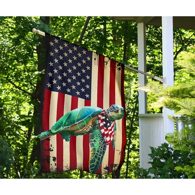 Turtle American US flag4