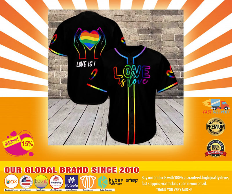 LGBT love is love baseball shirt4