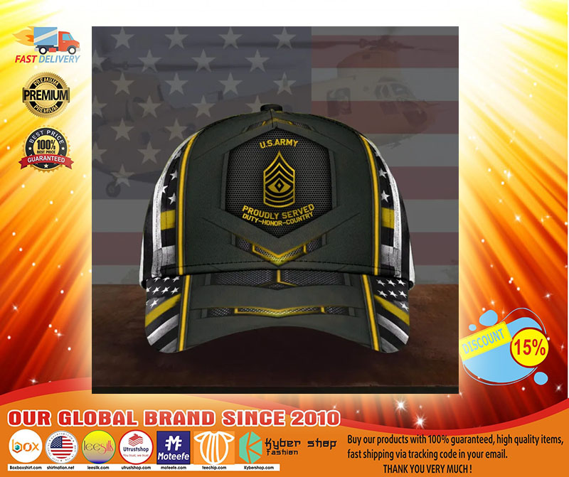 US army proudly served duty honor country cap3