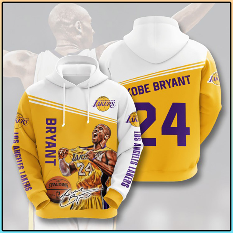 Bryant Los Angeles Lakers 3D Hoodie2