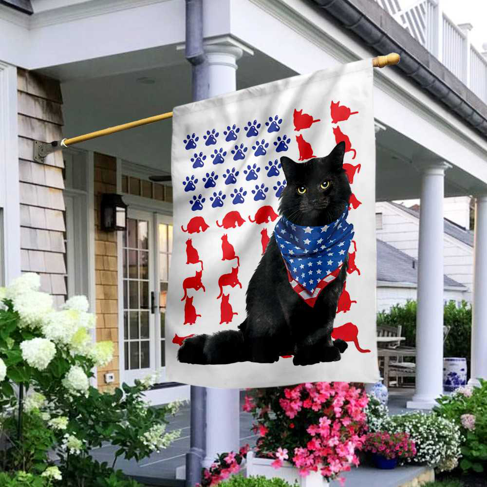 Cat Independence Day 4th Of July American House Flag2