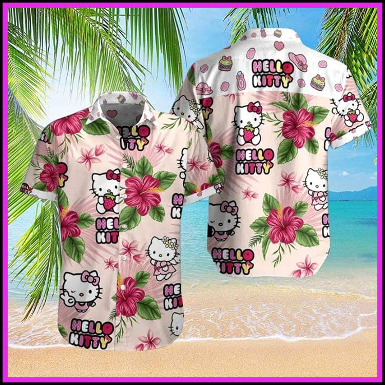Hello kitty hawaiian shirt2