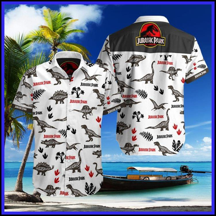 Jurassic park hawaiian shirt3