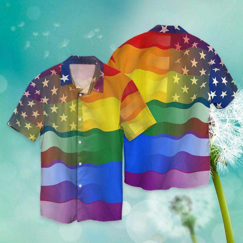 LGBT love America peace Hawaiian shirt