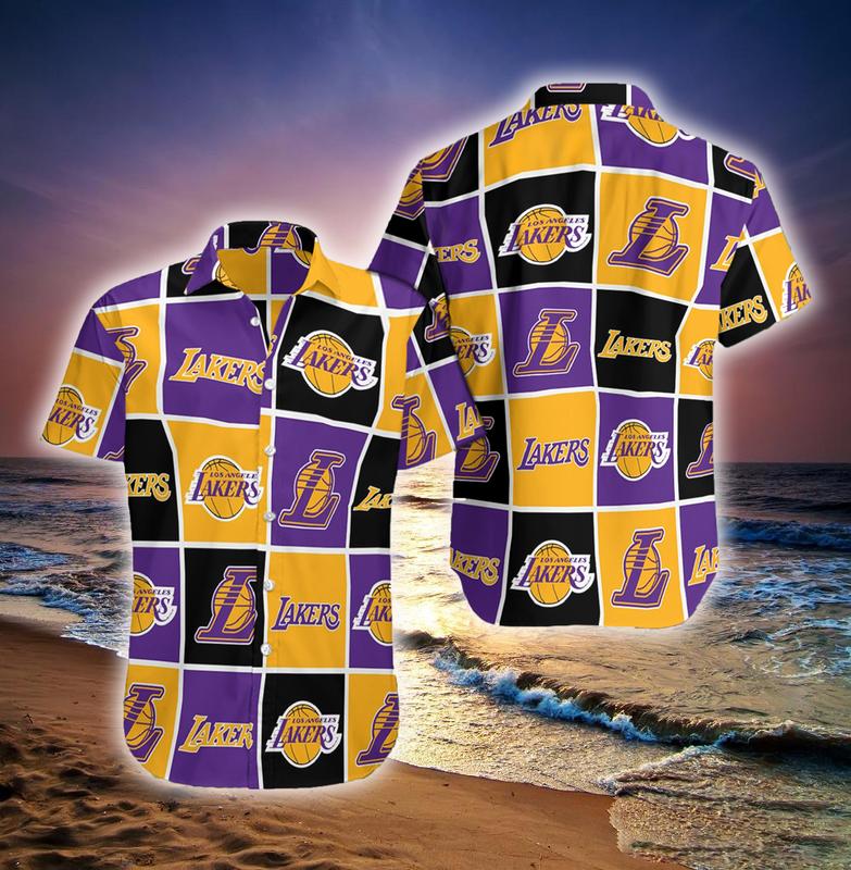 Los Angeles Lakers Pattern Team Shirt – Hawaii shirt