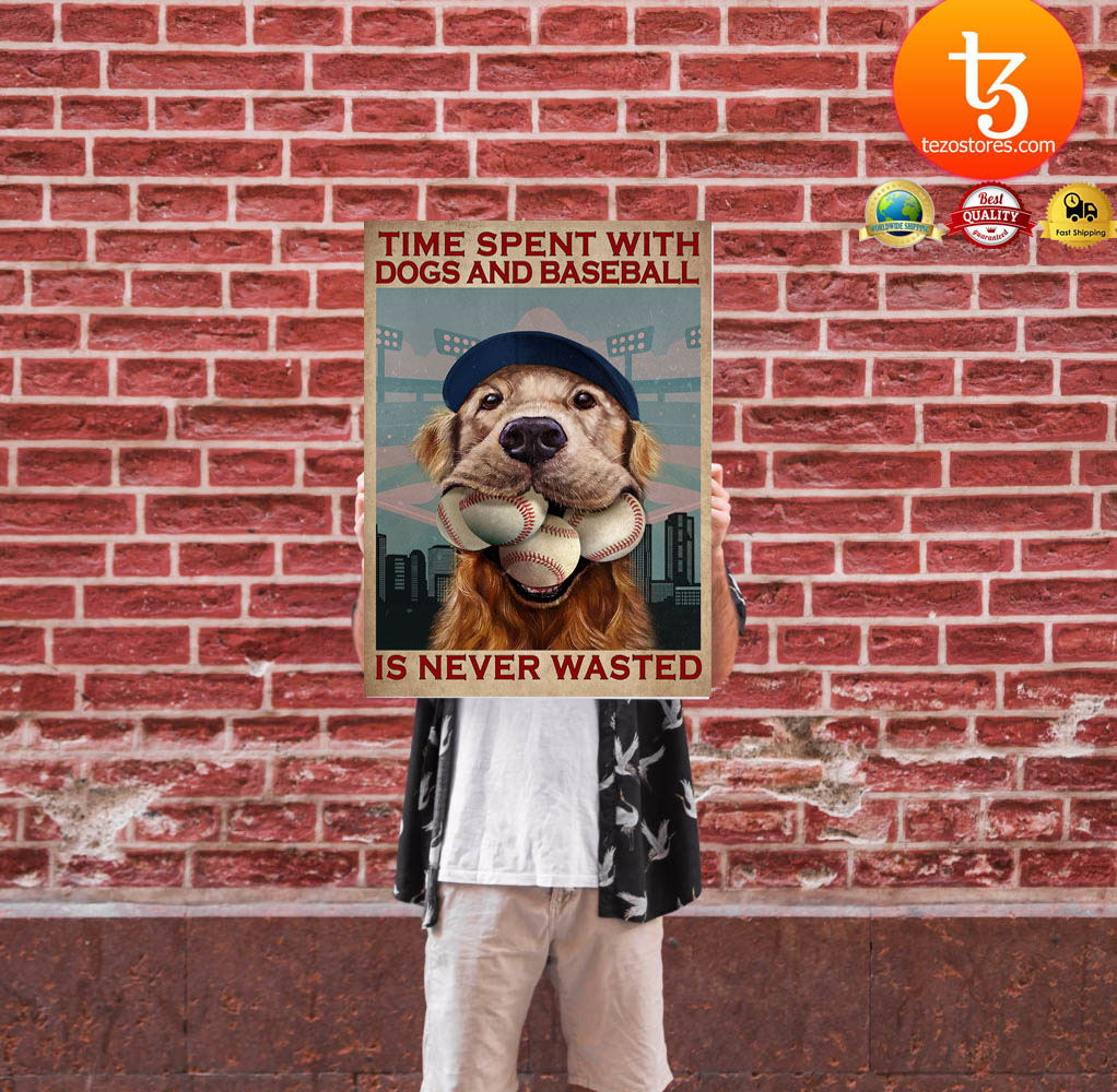 Time spent with dogs and baseball is never wasted poster9